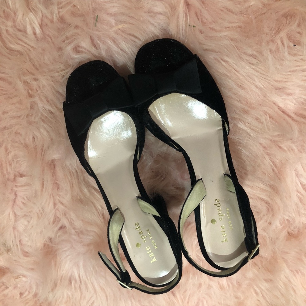 Kate Spade Brianna Glittery Chunky Heels